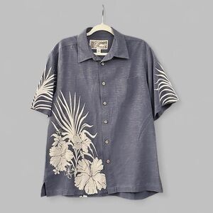 🔥 100% SILK Honolua Surf Company Hawaiian Camp Shirt